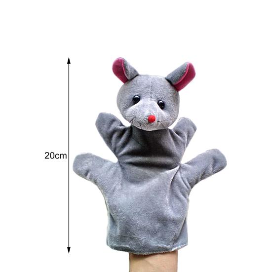 Animal Hand Puppet Super Soft Tear-Resistant Flannel Hand Puppet Storytelling Preschool Role Play Toy for Home