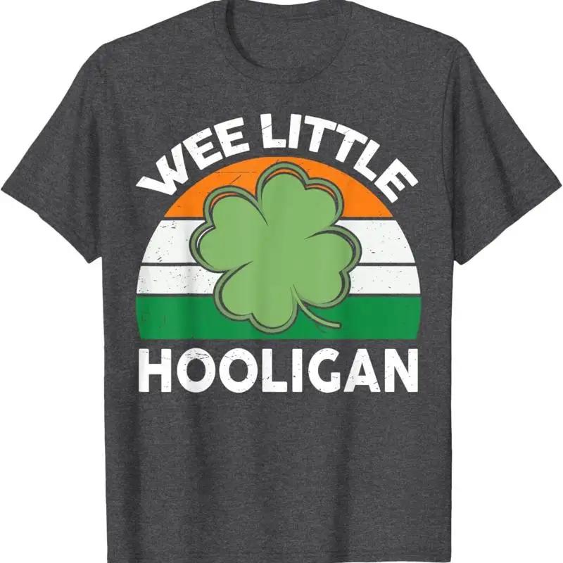 St Patricks Day Shirt Wee Little Hooligan Funny Boy Kids Tshirt