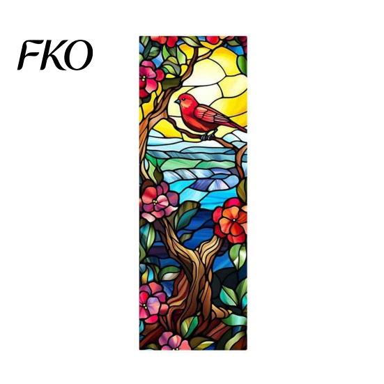 Wear-resistant Bookmark Stained Glass Flower Bookmark, Floral Acrylic Suncatcher Lightweight Plant Book Page Marker, Gifts for Bookish, Women