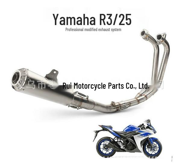Выхлопная труба из нержавеющей стали R3 для YZF-R3/R25, задняя часть полной системы