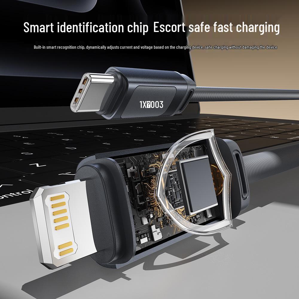 Быстрое зарядное устройство Toocki 27 Вт, силиконовое, USB-C на Lightning, для Apple 14/13/12