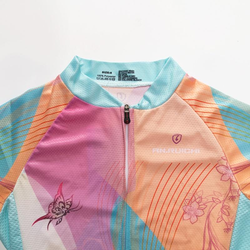 Дышащий летний короткий комплект одежды для езды на велосипеде, женские спортивные трикотажные костюмы