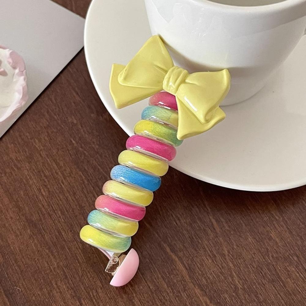 Colorful Hair Ties Spiral Coil Hair Rope Fashion Hair Accessories  Women
