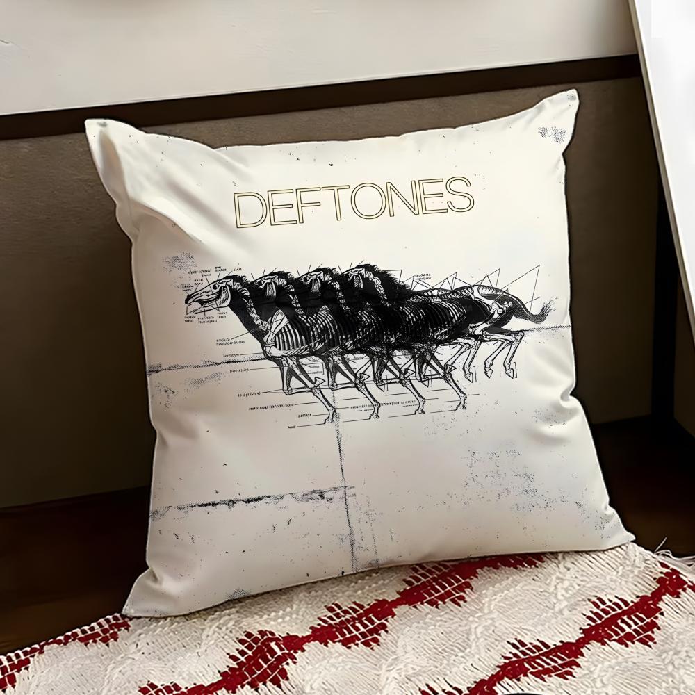 Band DDeftonesS Cushion Cover Reversible Soft Durable Pillow Cover Home Car MultiScene Use for Daily Comfort