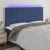 VidaXL LED Headboard Bedroom Furniture Double Bed Accessory Head of Bed Frame Interior Blue 3122444
