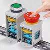 1Pcs 22mm Push Button Switch Bracket  for Emergency Stop Button Rail Installation