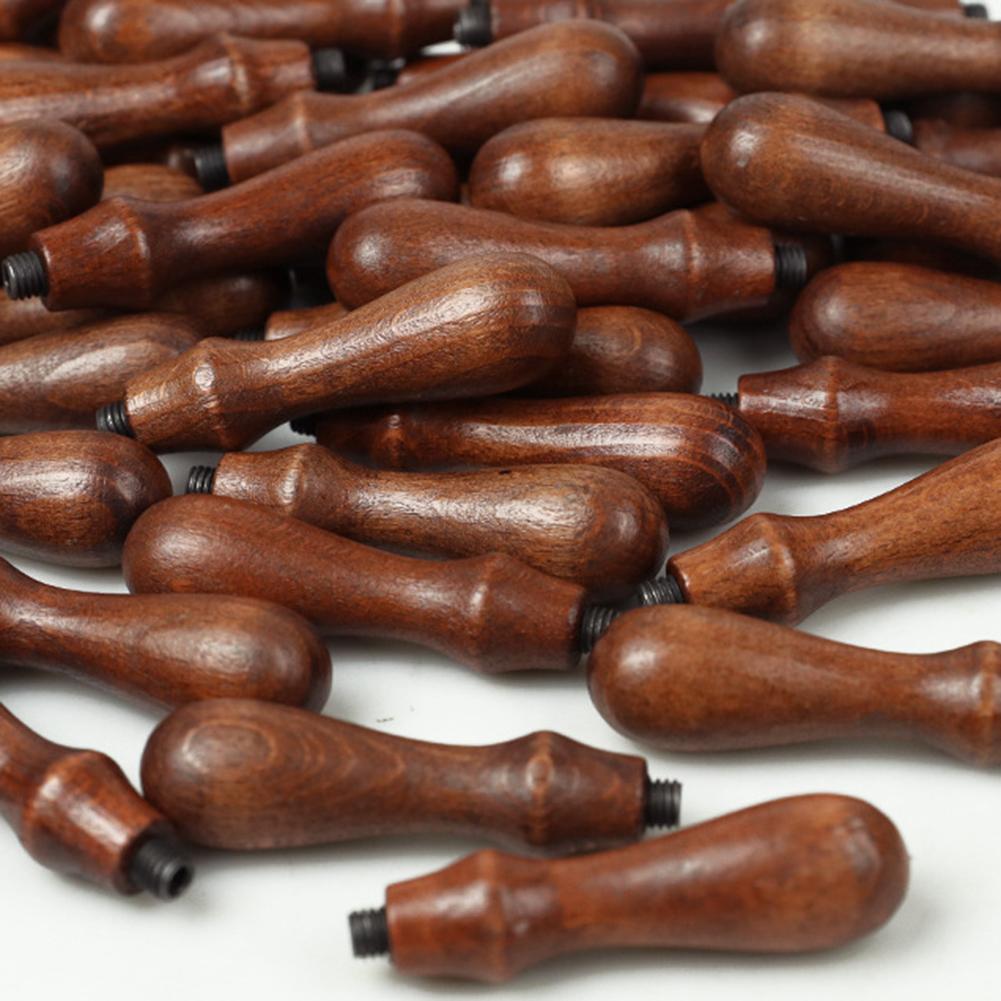 Retro Wax Seals Tool DIY Wooden Fire Paint Handle Handmade Vintage Wax Sealing Handle Envelope Scrapbooking Supplies