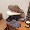 2024 Women Fashion Platform Fur Slippers Winter Non Slip Warm Plush Fluffy Slides Solid Closed Toe Indoor Zapatos De Mujer