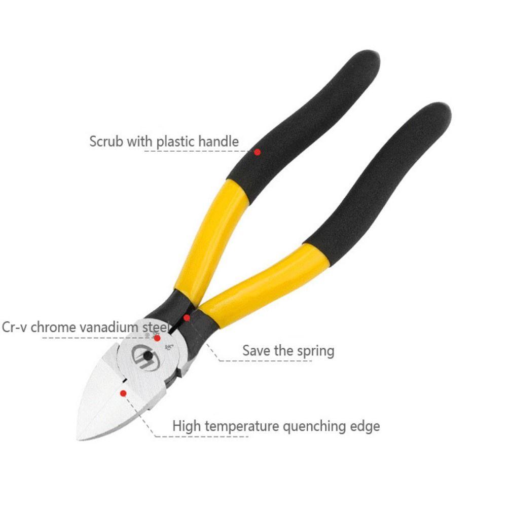 5/6/8inch Diagonal Pliers Fast Cutting Water Mouth Cutting Pliers Repairing Tool