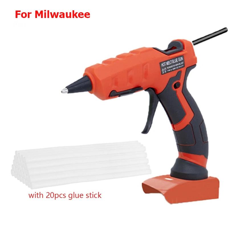 Беспроводной клеевой пистолет 50 Вт Для аккумуляторов Makita DEWALT Milwaukee 18 В С 20 шт. клеевых стержней 7 мм Электрический инструмент для ремонта