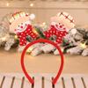 Christmas Headband Santa Claus Reindeer Snowman Bear Plaid Anti-slip Holiday Decoration Adults Kids Cute Xmas Hair Band Hair Accessories Party Props