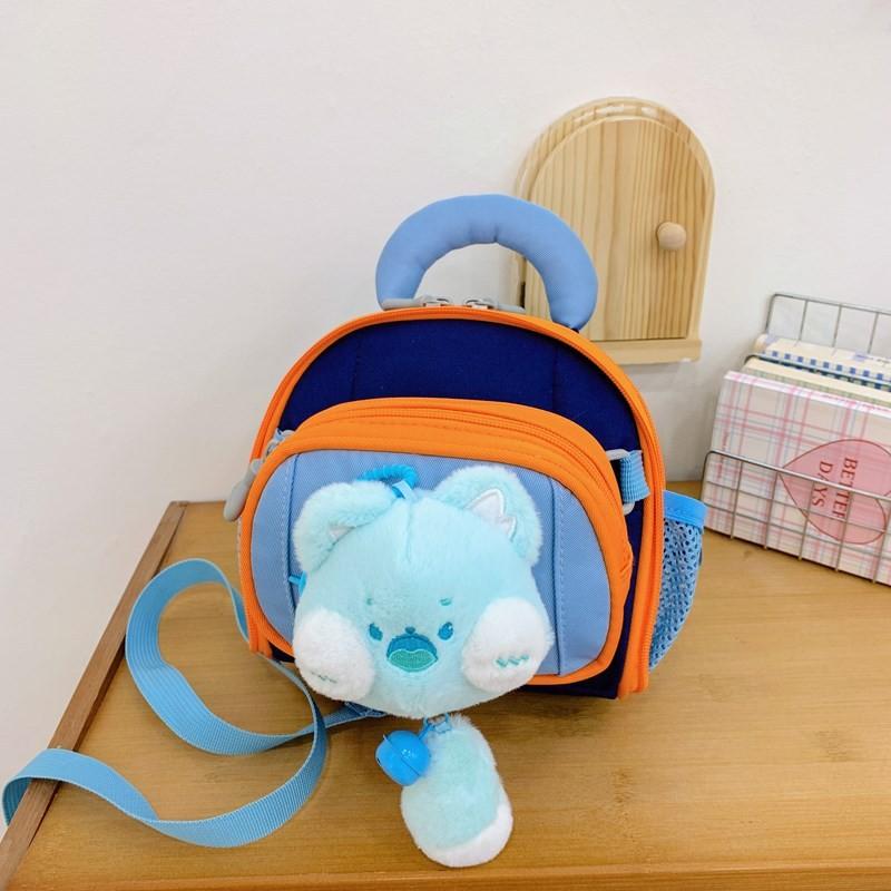 Backpack Baby Kindergarten Cute Three Dimensional Plush Toy Boys Backpack Girls