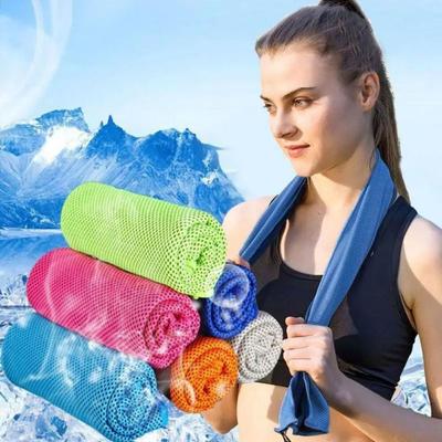 Новое мини быстросохнущее фитнес-полотенце Cool Towel Силикагель Микрофибра Быстросохнущее полотенце Полотенце Силиконовая сумка Спорт
