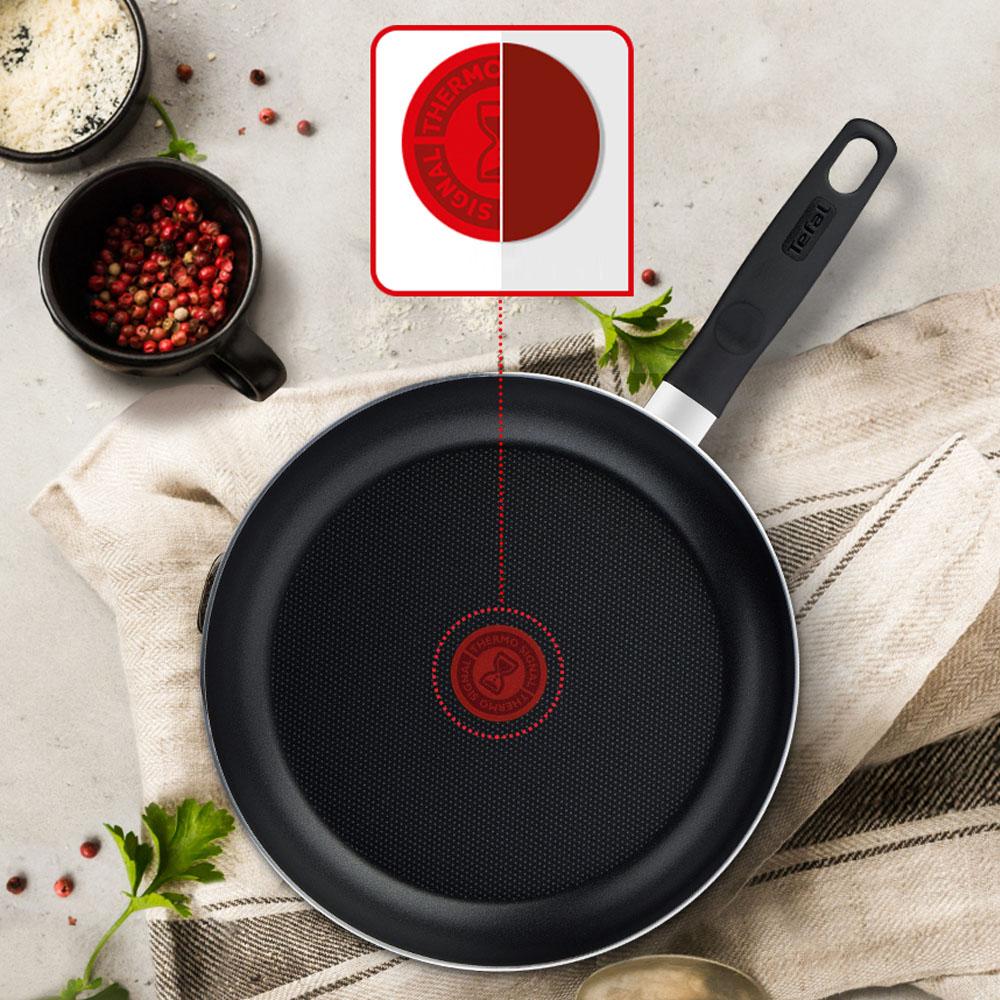 Tefal VALIDE COOK Titanium Nonstick Frying Pan (20~30cm) Dishwasher Oven Safe No PFOA Red