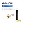 2Pcs Right/Bend Angle 2.4G Ultra Compact Mini WiFi Antenna With 2/3DBI Gain & SMA Male/Female Connector For Motherboard Modem