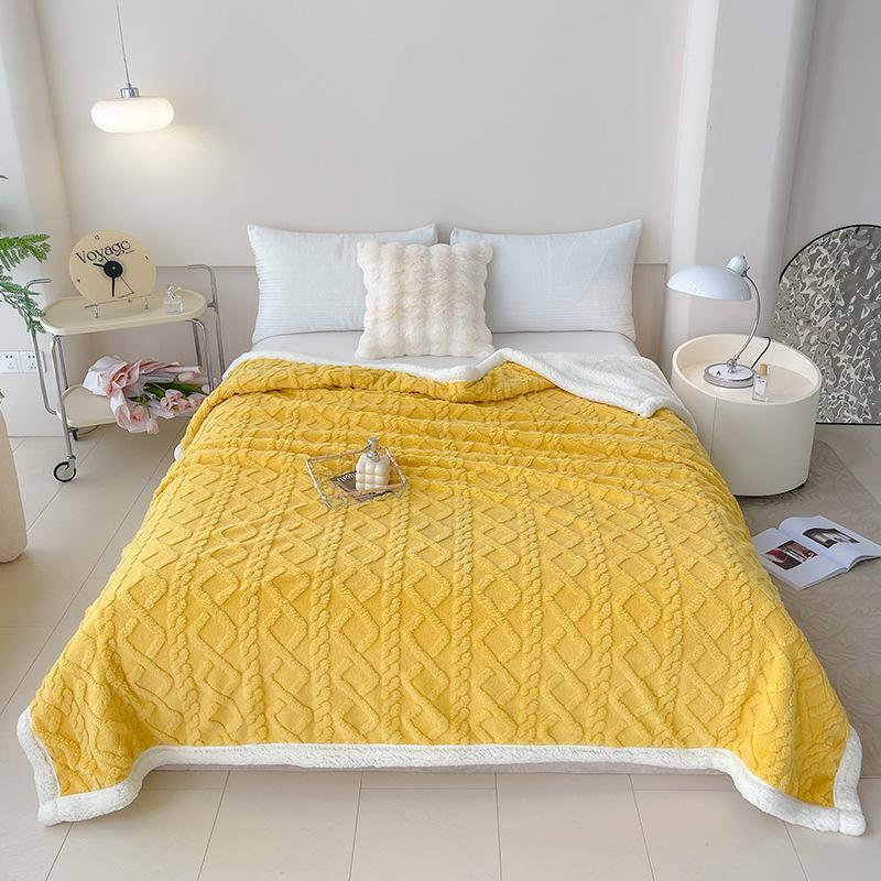 Imitation Lamb Wool Tafu Wool Blanket, Office Nap Blanket, Sofa Cover Blanket, Seasonal Air Conditioning Blanket, Small Blanket