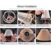 Ceiling Decor Modern Pleated Lampshade Minimalist Washable Chandelier Cover DIY Retro Table Lamp Cover Wall Lamp
