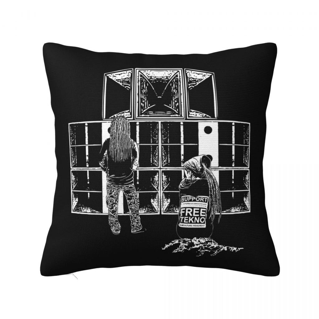FA Tekno M Square Pillowcase Pillow Cover Polyester Cushion Zip Decorative Comfort Throw Pillow for Home Car