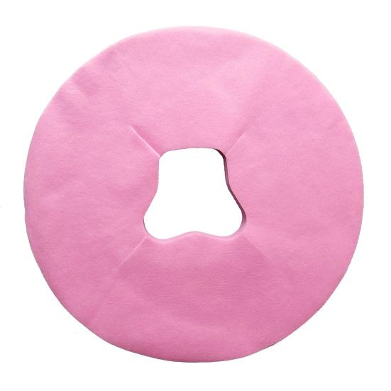 100Pcs Disposable Face Cradle Covers Massage Face Rest Covers Breathable Bed Hole Pad for Salons Headrest Spas Clinics Massage Tables Chairs
