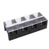 Cable Terminal Strip Dual Rows Fixed High Current Screw Mount Wire Barrier Block with Cover 200A