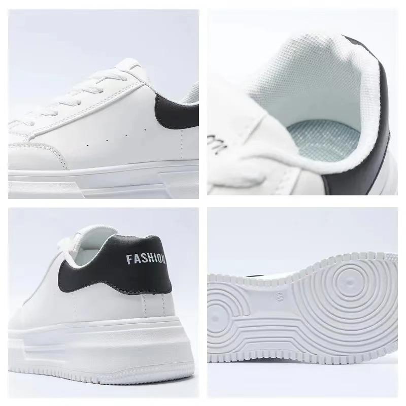 Модные повседневные кроссовки для мужчин, модные белые туфли на платформе со шнуровкой, для активного отдыха, нескользящие, износостойкие, спортивные туфли Zapatillas Hombre