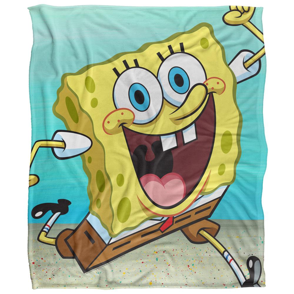 SpongeBob SquarePants Silky Character Supersoft Blanket
