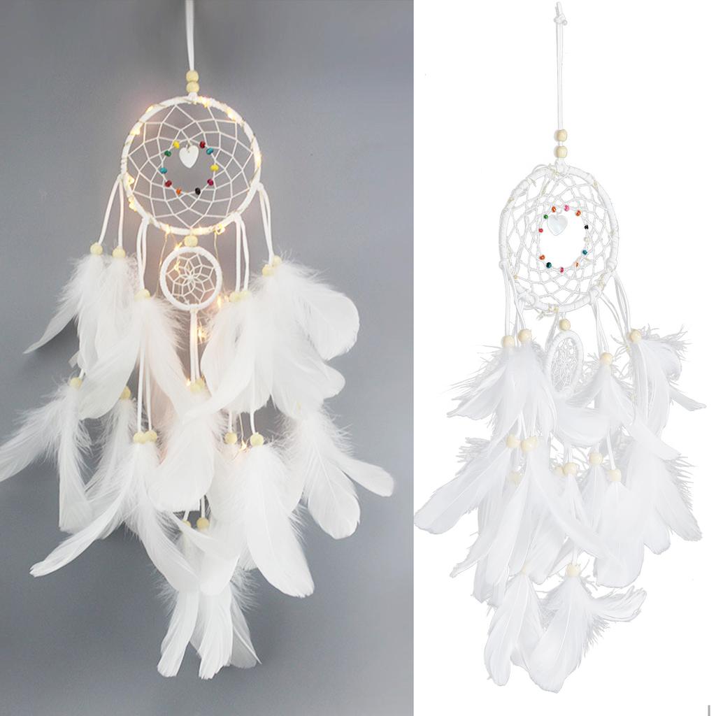 Ловец снов ручной работы, настенный, с перьями, подвеска, подарок, украшение для дома, комнаты