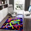 1PC Custom Name Frog Artwork Theme Floor Mat Ideal for Living Room, Game Rooms, Office, Bedroom, Office Floor Mat , Floor Mats for Home