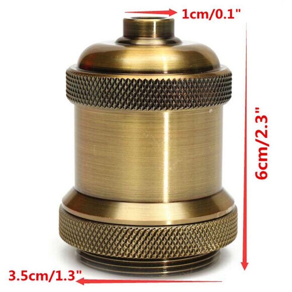 Golden E27 Bulbs Bases Antique Screw Thread Edison Lamp Bases Lights Base Lamp Holder Light Socket