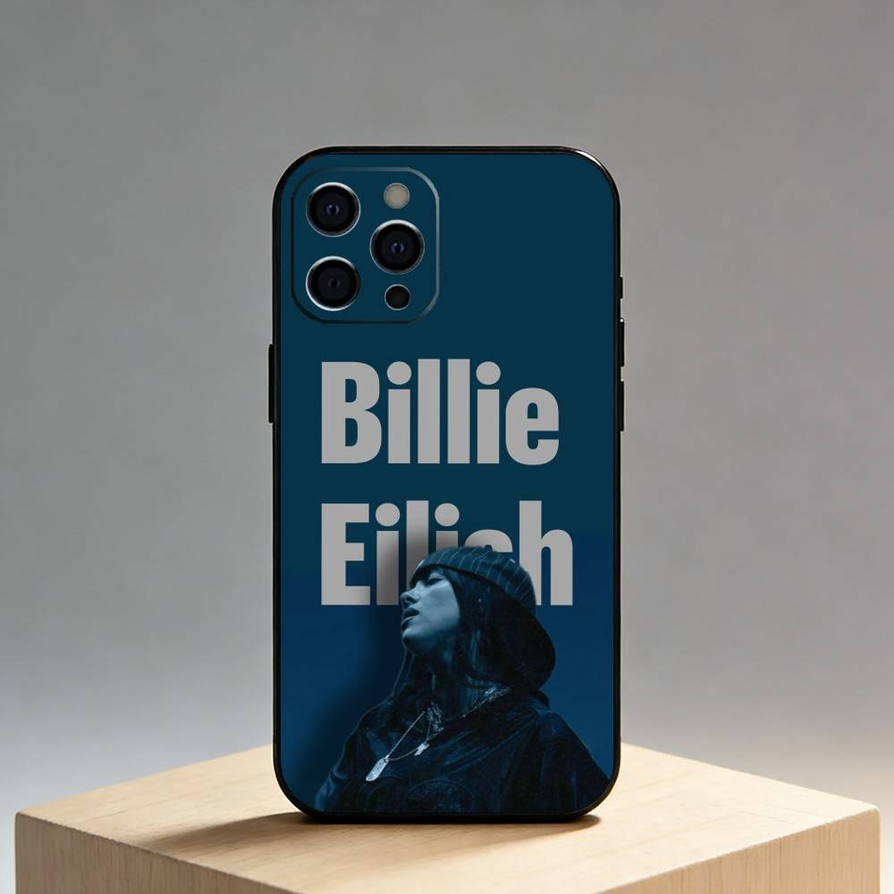 Чехол для телефона EPC Singer B-BillieS Для iPhone17,16,15,14,13,12 Plus,Max Мягкий Силиконовый Черный Чехол