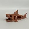 3D Printed Shark Skeleton Hideaway House Unpainted Aquarium Underground Cave  Aquarium