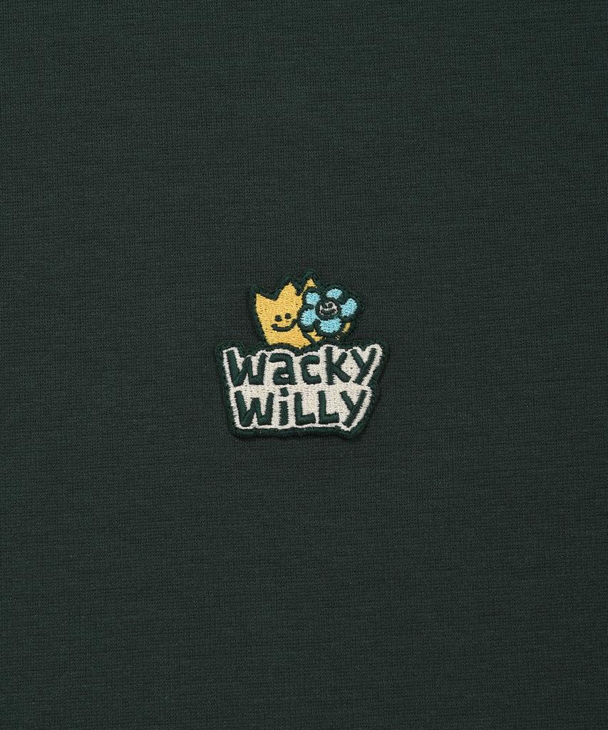 WACKY WILLY Футболка с коротким рукавом Double Kiki Wappen Зеленая