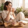 Funny Resin Tea Steeper Bathing Girl Infuser for Loose Leaf Tea, Fine Mesh Strainer, Creative Reusable Strainer Mugs Sitting Figure Filter Cups