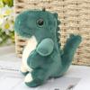 Charming Green Dinosaur Plush Keychain Adorable Dino Stuffed Toy For Bags