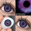 Цветные контактные линзы для косплея для глаз Аниме Фиолетовые Глаза Контактные Линзы Цветной Макияж Глаз Линзы Годовые 2 шт./пара