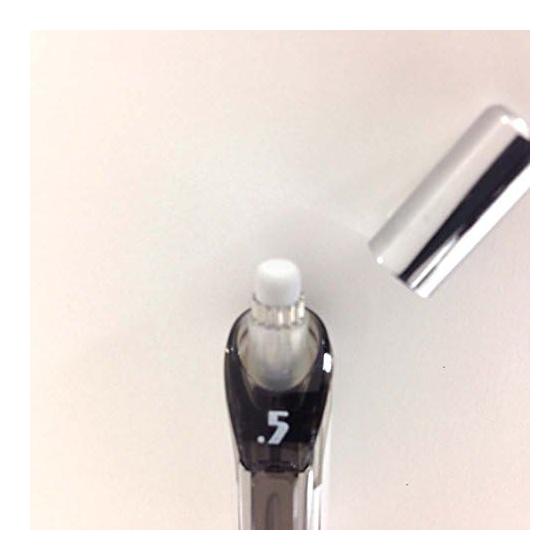 Механический карандаш Pentel EnerGel PL75-S, Упаковка 10 шт., Корпус небесно-голубого цвета, Серебристые акценты, Грифель 0,5 мм, Выдвижной наконечник