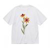 Women's Soft Comfortable Classic T-Shirt Minimalist Floral 100% Cotton Tops USA