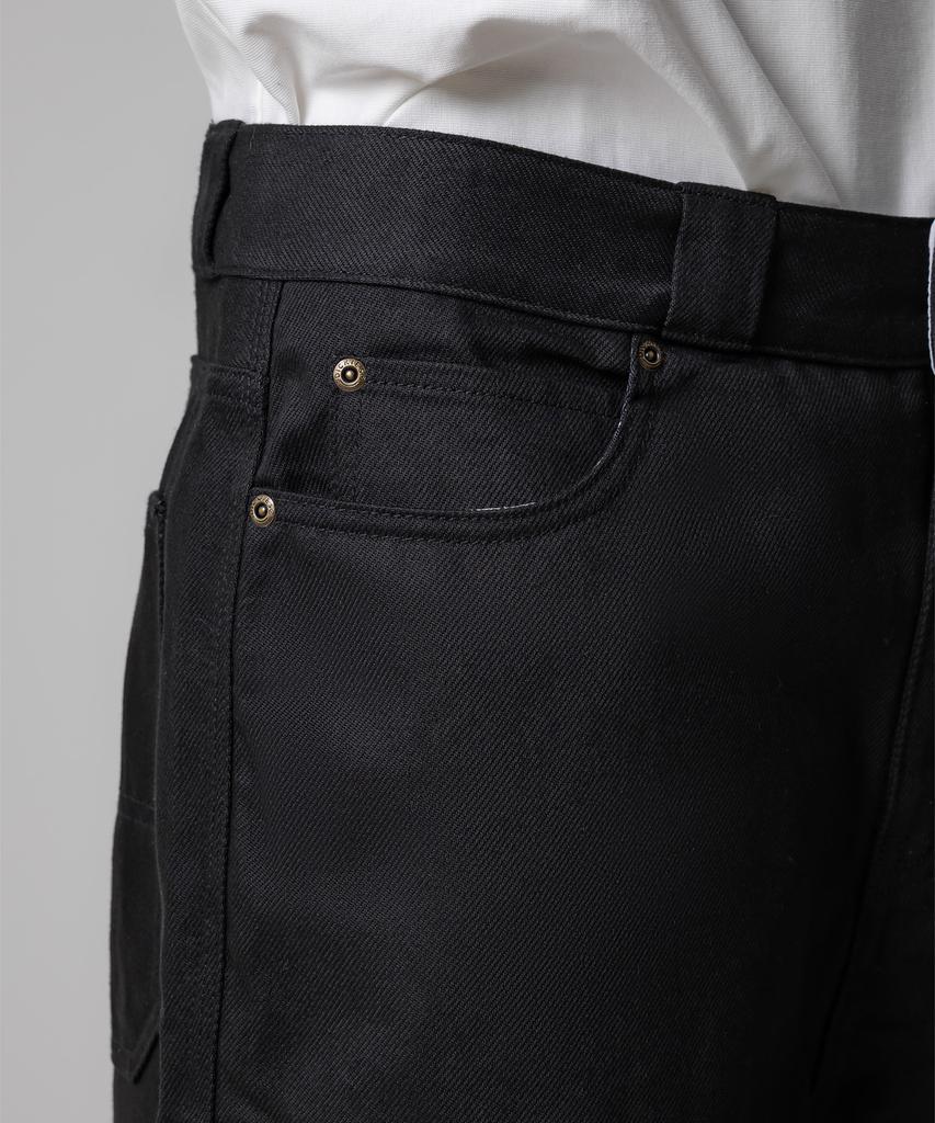 Dickies Рабочие брюки из саржи с двойными коленями для плотника Черные