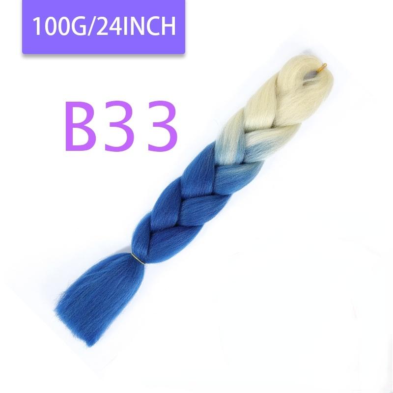 MISQUEEN Yaki Soft Hair Ombre Crochet Braiding Hair Extension For Braid 24 Inch Pink Synthetic Crochet Hair Jumbo Braid Hair