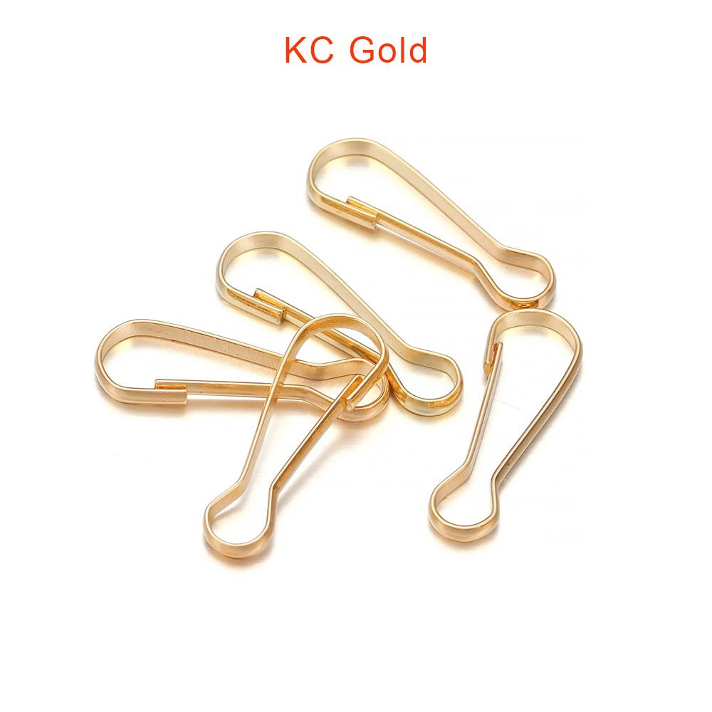 100Pcs/Lot Metal Snap Lanyard Clip Hook Gourd Buckle Connector for DIY Keychain Camping Hanging Buckle Jewelry Making Supplies