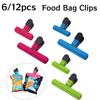 6/12 шт. портативные большие зажимы для пакетов с чипсами пластиковые разных размеров зажим для закусок зажим для запечатывания зажим для герметика кухонные инструменты для хранения
