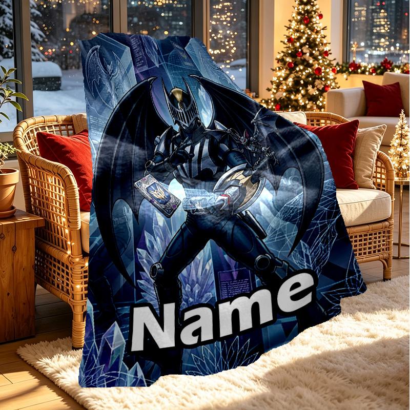 Custom Name Personalized Knight Rider Print Blanket, Home Decor, Bedroom, Sofa, Camping, Couch, Gifts for Birthday ChristmasEnthusiasts
