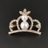 Модные броши-короны с жемчугом Корейский бутик Брошь со стразами Геометрические пряжки Анти-expose Заколки для воротника рубашки Аксессуары