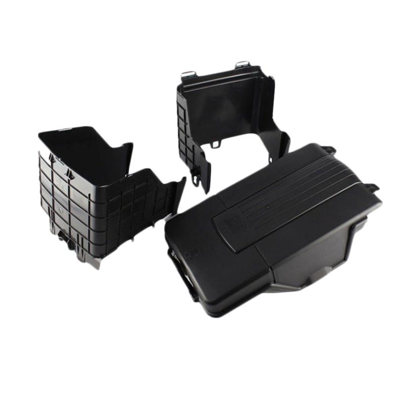 Car Battery Dust Cover for Skoda Octavia 2 Scout MK2 1Z 2005~2012 Engine Holder Box Shielding Trim Parts Protective Accessories