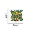 Значок с персонажем Черепашек-ниндзя: TMNT Милый Мультяшный Металлический Эмалированный Значок-Аксессуар для Одежды и Рюкзаков