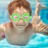 Children's Swim Goggles Cartoon Design Silicone Anti Vision Waterproof Kids Swimming Glasses Navy Vibrant Color