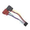 Stereo Harness Auxiliary Cable ISO Converter Connector Harness Wire ABS Material Plug and Play