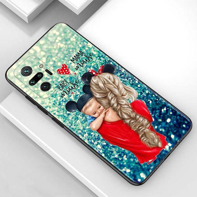 Case For Redmi Note 10 Pro Max 9 9t 9s 8 8t 7 Cover Tpu Fundas For Redmi K40 Pro Plus 9 9a 9c Shell Baby Mom Girl