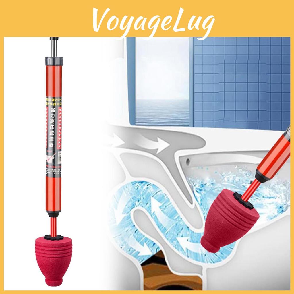 High One Toilet Pressure Unblock Shot Toilet Pipe Plunger Upgraded Toilet Plunger Kit High Pressure Clog Remover Plumbing Tool