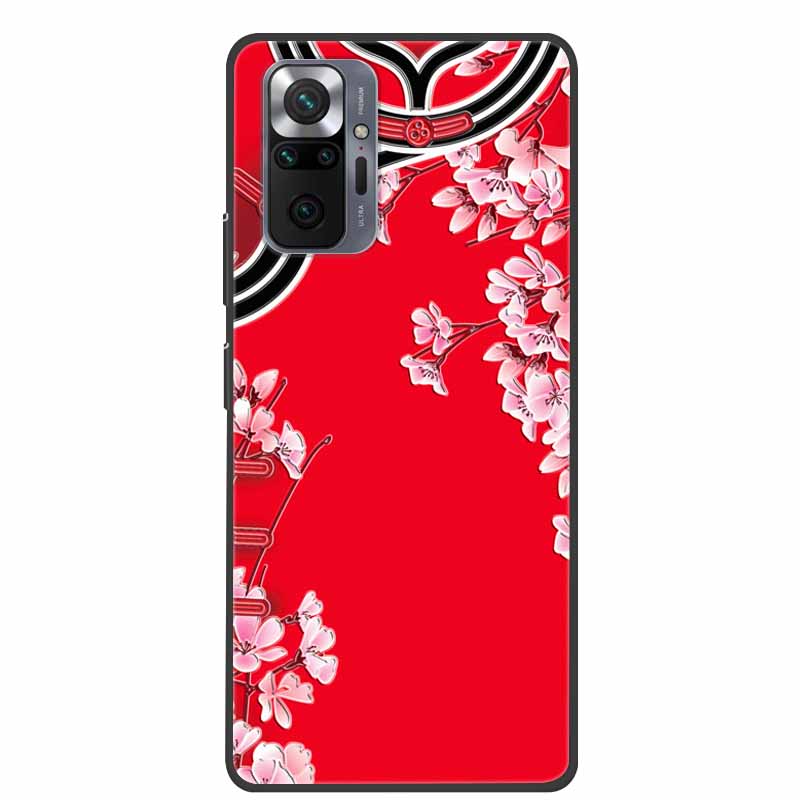 Чехол для телефона Redmi Note 10 Pro, 3D тиснение цветами, задняя крышка для Xiaomi Redmi Note 10S 10 4G 5G, силиконовый мягкий чехол-накладка с цветочным узором